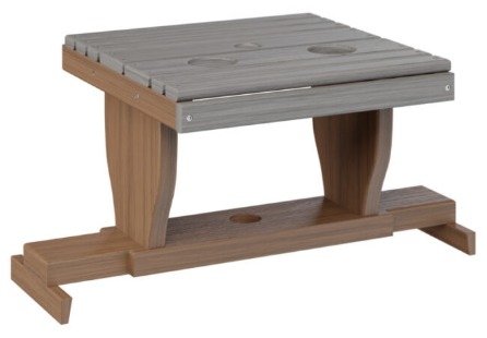 Berlin Gardens Gliding Settee Table (Natural Finish)